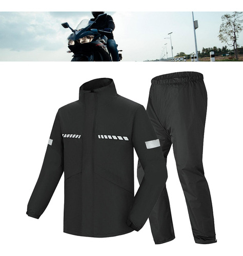 Conjunto Impermeable Para Hombre Con Capucha Y Pantalones