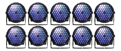 10x Canhao Refletor Parled 60 Leds Cree 3w Rgb Triled Dmx Dj 110V/220V