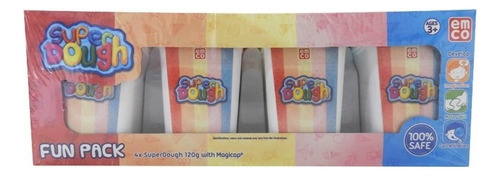 Juego De Masas Didáctico Super Dough Fun Pack 4 Potes 6121