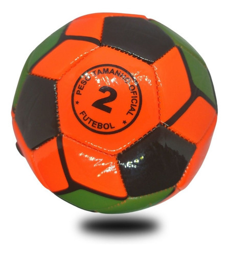 Kit 5 Bolas Nº 2 Mini Jogo Futebol Cores 14cm Futsal Pequena Cor Variadas 3