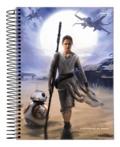 Caderno Espiral Universitário Star Wars 10 Matérias Jandaia