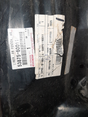Guardapolvo Delantero Izquierdo Toyota Meru Original