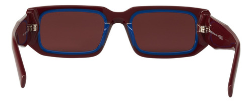 Prada Spr 06ys 16m-08s Square Shape Abstract Etruscan Blue (Usado)