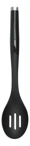 Colher Perfurada Servir De Nylon Cozinha Preta Kitchenaid