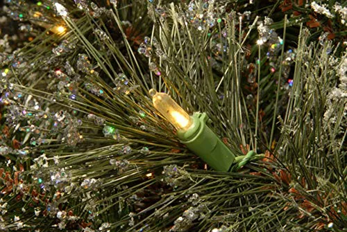 Guirnalda Navideña Artificial Preiluminada 9ft Con Luces Bla