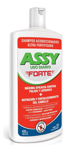 Kit Loción Piojos Power+shampoo Assy Forte Uso Diario 400ml