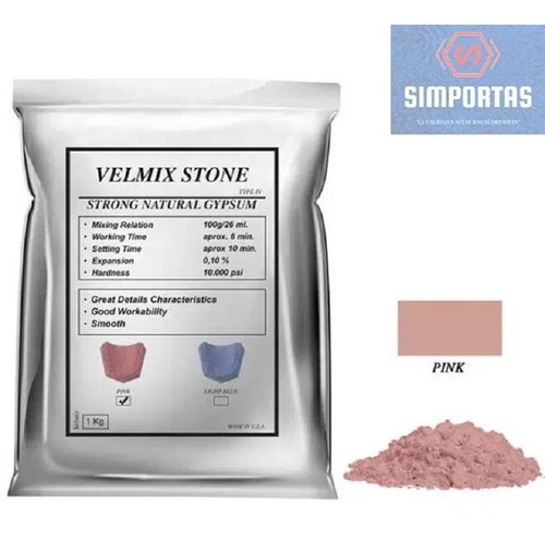 Imagen 1 de 1 de Yeso Extraduro Marca Velmix Precisión 1 Kg. Santiago
