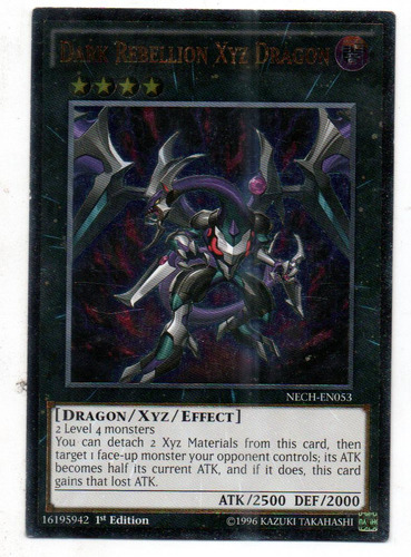 Dark Rebellion Xyz Dragon Cartas Sueltas Nech-en053 Ultimate