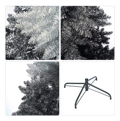 Árvore De Natal Artificial Senjie Black Gradient Spruce 6 Pé