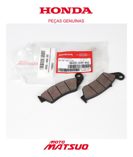 Pastilha Freio Dianteira Nxr Bros 150/ Bros 160 2015 A 2017