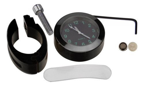 Reloj Manillar Moto, Universal 7/8'' Impermeable Aluminio Al