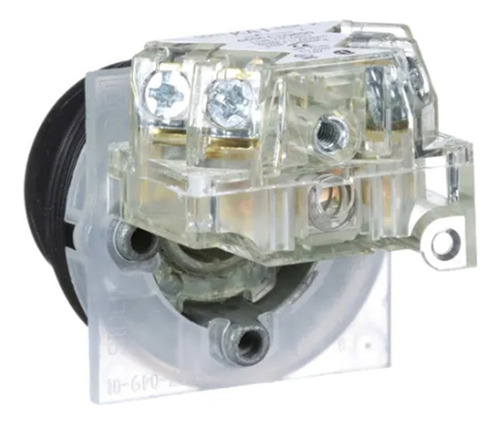 Botón metálico impulsivo 1na+1nf de 30 mm - Schneider Green