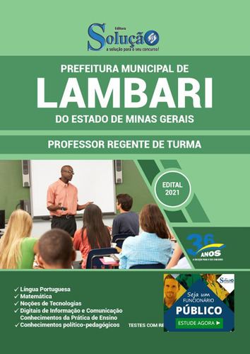 Apostila Prefeitura Lambari Mg - Professor Regente De Turma