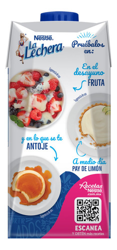Leche Condensada Nestlé La Lechera Cartón 430g