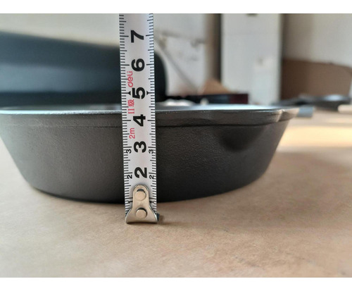 Sarten Hierro Fundido Norplat 20cm Redondo Para Freir Cocina Color Negro