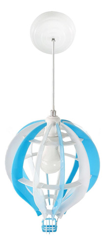 Luminária Pendente Balão Azul Bebê Infantil Quarto Criança