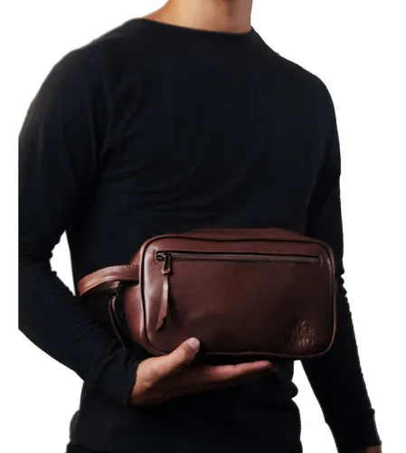 Sobaquera De Vinipiel Con Asa Para Hombre neceser Colores