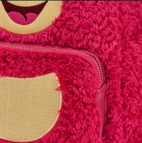 Bolso Backpack Oso Lotso Minimochila Pixar Rosa Chicle Liso Níquel Rosa Chicle