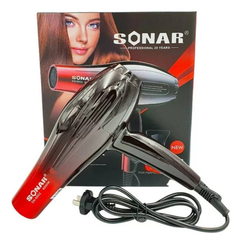 Secador De Pelo Profesional Sonar Color Rojo 4000w