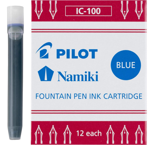 Namiki Ic100 Cartuchos De Tinta Pluma Estilográfica, A...