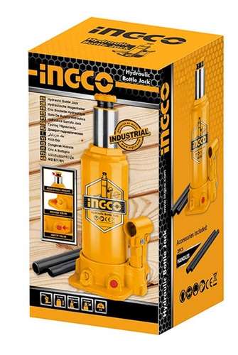 Gata Hidraulica Tipo Botella Ingco 12 Toneladas
