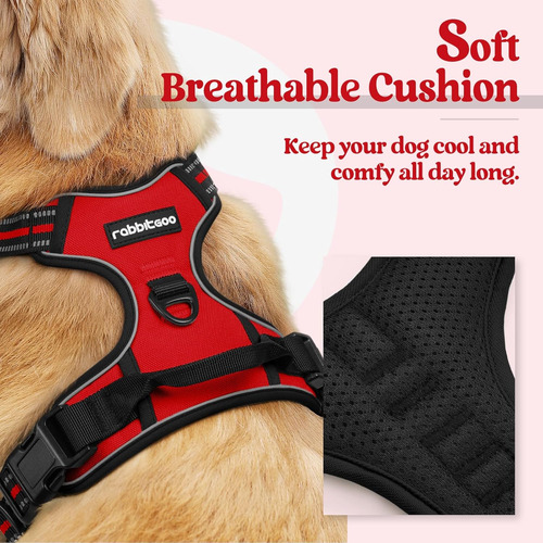 Arnés Para Perros Rabbitgoo No Tirar, Ajustable, Talla M