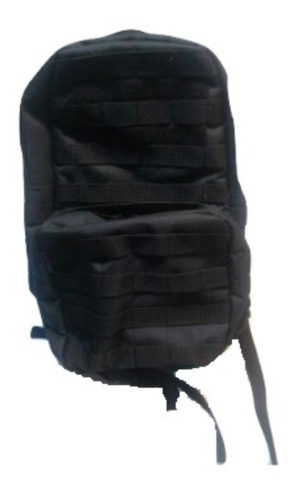 Mochila Molle Táctica De Asalto 15 Litros 2 Cuerpos Houston Color Negro