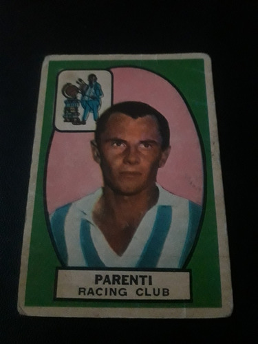 Campeon 1966. Figurita N° 81 Parenti Racing Club. Mira!!!!