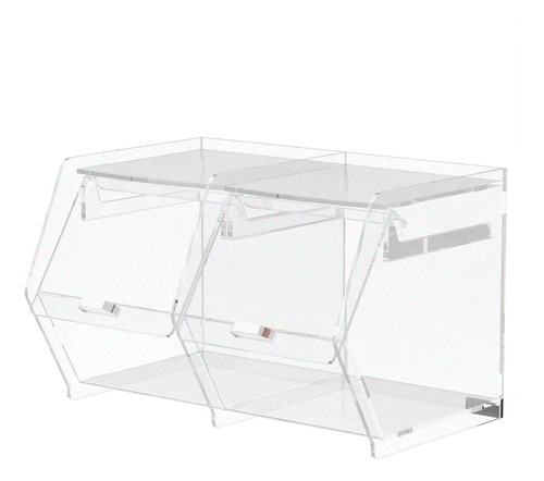 Baleiro Em Acrilico Cristal 2 Nichos