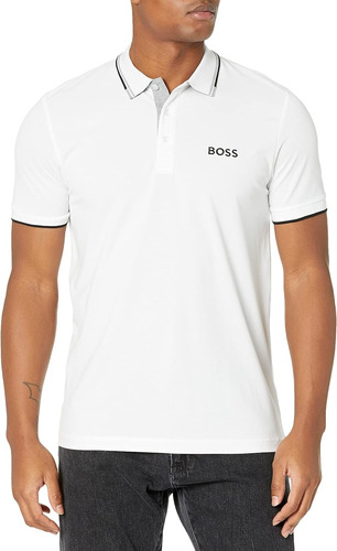 Camisa Hugo Boss Men's Paddy Pro Stretch Polo Casual Blanco