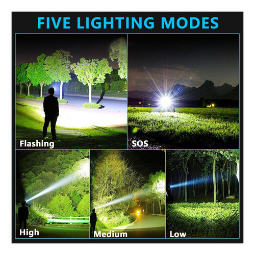 Led Led Recargable Led Amaker, Lúmenes Altos Súper Con 5 Y °