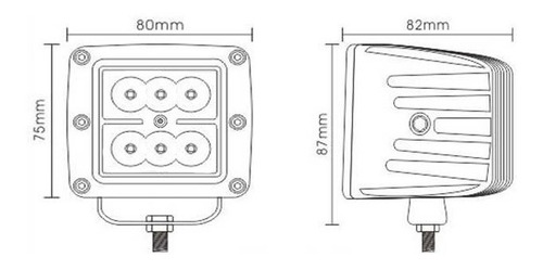 Imagen 2 de 2 de Faro Auxiliar 4 Led 20w Lupa Cdt Spot X1