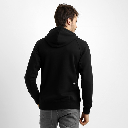 Imagen 4 de 5 de Campera Nike Sb Modelo Icon Full Zip Negro Exclusiva