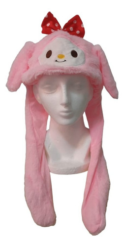 Gorro De Peluche Con Orejas Movibles Y Luz, De My Melody