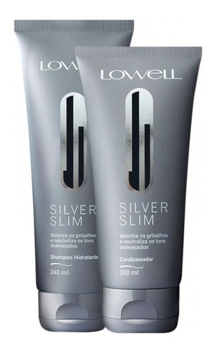  Lowell Silver Slim Shampoo 240ml E Condicionador 200ml