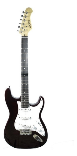 Guitarra Eléctrica Tipo Stratocaster Negra Logan Full 