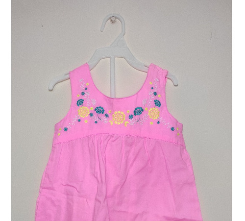 Vestido Bordado Rosado 2 Años 