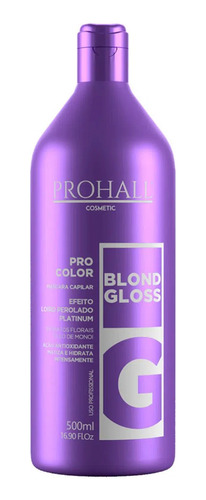 Máscara Matizadora Capilar Blond Gloss Prohall 500ml