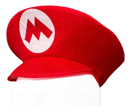 Gorra Mario Bros Boina Disfraz Cosplay Mario Luigi + Bigote