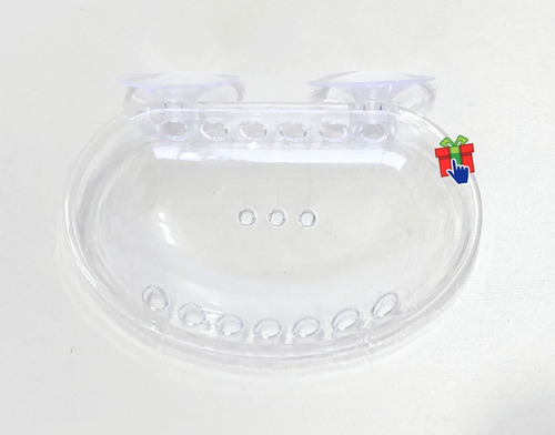 Jabonera Colgante De Pared Baño Con Doble Ventosa Sopapa
