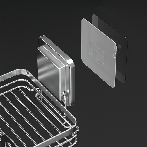 Saboneteira de Parede Porta Sabonete Aço Inox Cor Prateado