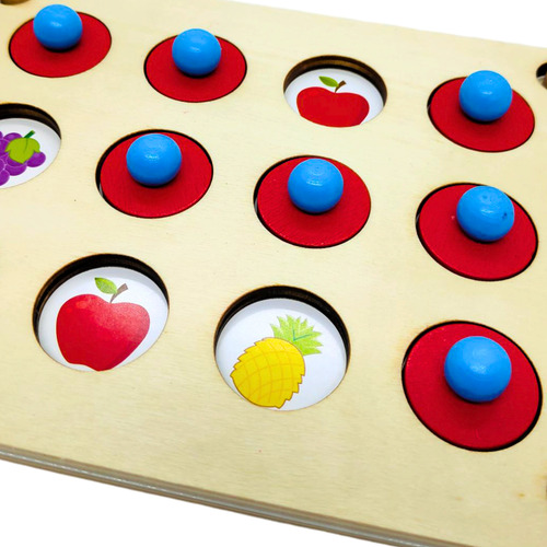 Juego De Memoria Didáctico Con Fichas Intercambiables