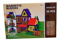 Comprar Blocks Magnéticos - Set Para Armar Cabaña 50 Piezas - Vaj 