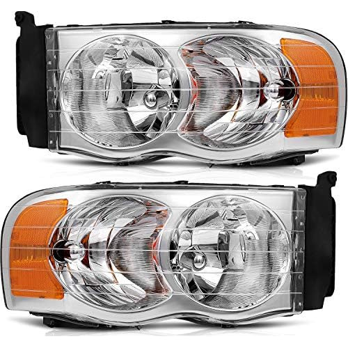 Conjunto De Faros Delanteros Dodge Ram 1500 2002-2005, ...