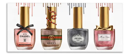 Stupell Industries Colección De Maquillaje Esmalte De Uñas R