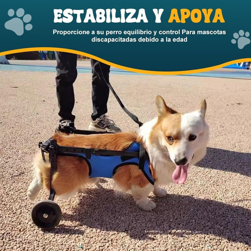 Z Silla De Ruedas Ligera Para Perros Carro Ajustable 1pc