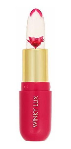 Winky Lux Balsamo Labial Para Mujer Diseño De Flores Color