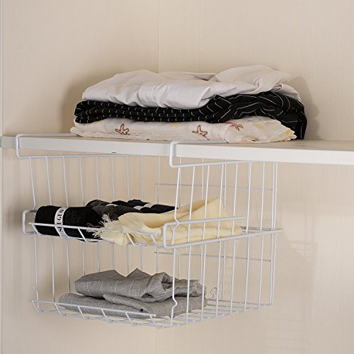 Astotsell Under Shelf Storage Basket, 2-pack Under Shelf Han
