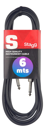 Cable Para Guitarra Bajo Teclado Instrumentos De 6 Metros