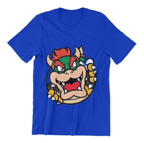 Polera Unisex Mario Bros Super Bowser Game Algodon Estampado